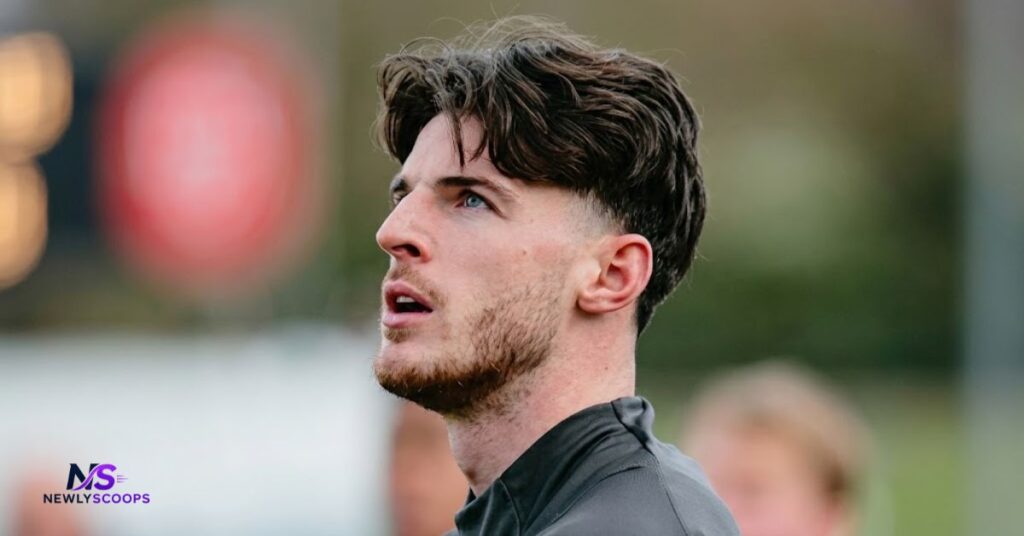 Declan Rice – Full Brush Back with Mid Taper Fade