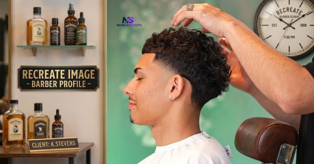 Low Taper Curly Mohawk Style