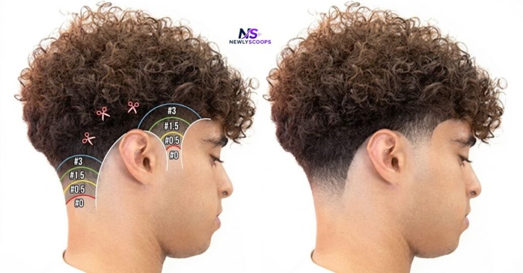 Low Taper Curly Blowout
