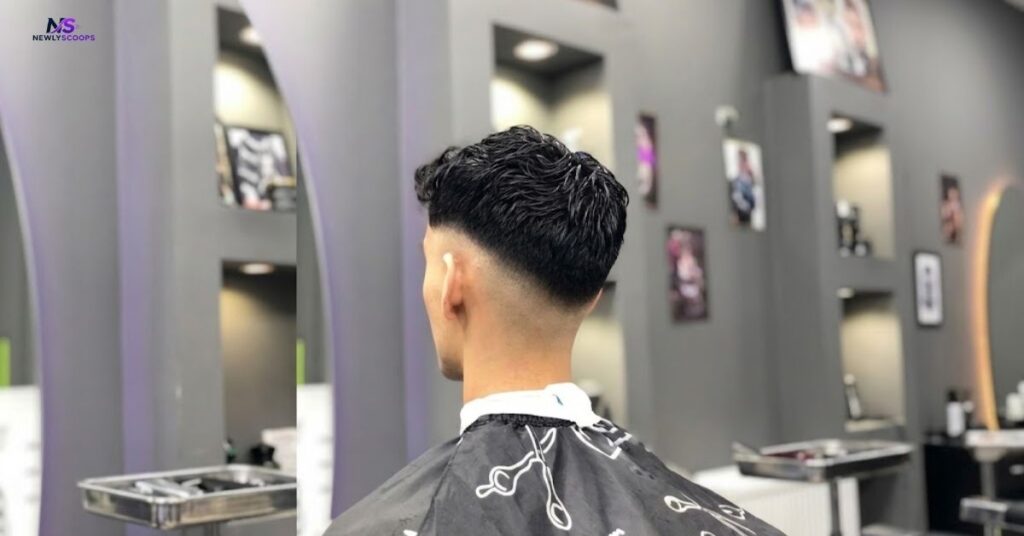 Mid Drop Fade With Hard Part